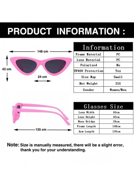Goggle Cat Eye Sunglasses Vintage Mod Style Retro Kurt Cobain Sunglasses - Pink Frame/Grey Lens - CL188A7NQR4 $11.09