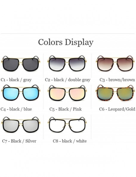 Goggle Classic Oversized Men Sunglasses Luxury Women Mach One Sun Glasses Square Retro Oculos De Sol UV400 Eyewear - CP1984AQ...