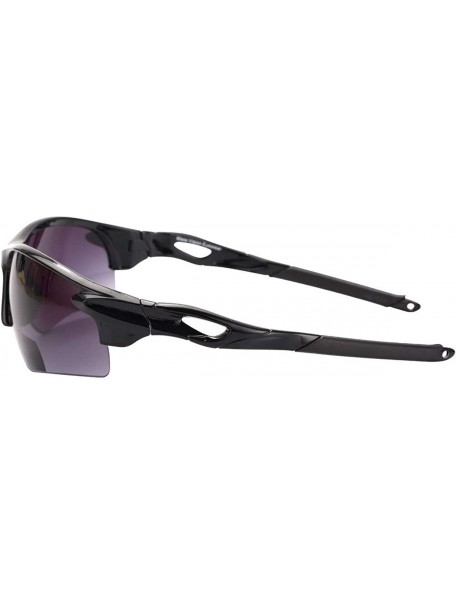 Sport The Athlete" 2 Pair of Precision Sport Wrap Bifocal Unisex Sunglasses - Black - CJ18X2050ID $18.19