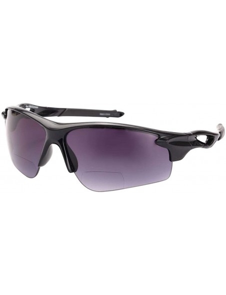 Sport The Athlete" 2 Pair of Precision Sport Wrap Bifocal Unisex Sunglasses - Black - CJ18X2050ID $18.19