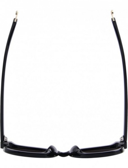 Oversized Round Sunglasses for Women Vintage Eyewear S8094 - Black - CY17YGCDKX2 $12.31