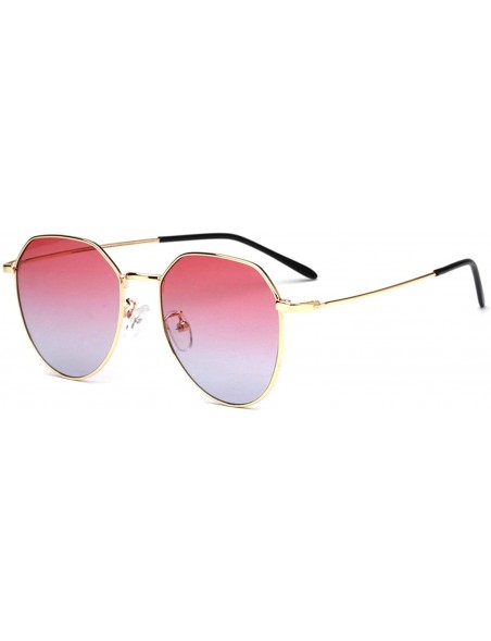 Square Mirror Tinted Color Lens Square Sunglasses Fashion Women Retro Big Metal Frame Eye Vintage Tiny Sun Glasses - 10 - CY1...