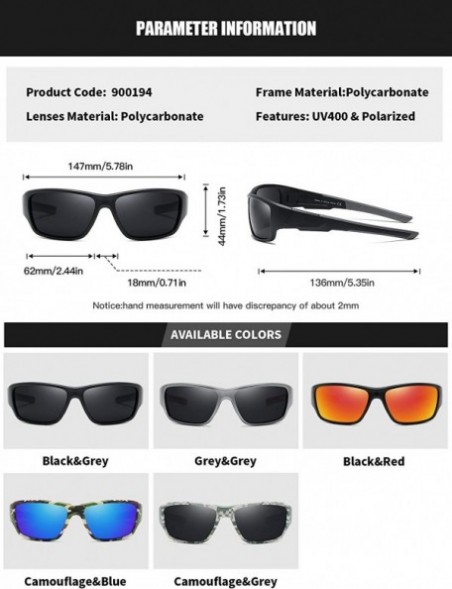 Sport Polarized Sport Sunglasses for Men Women Cycling Driving Fishing Running Golf Baseball - Grey Grey - C6193AIHDX2 $12.51
