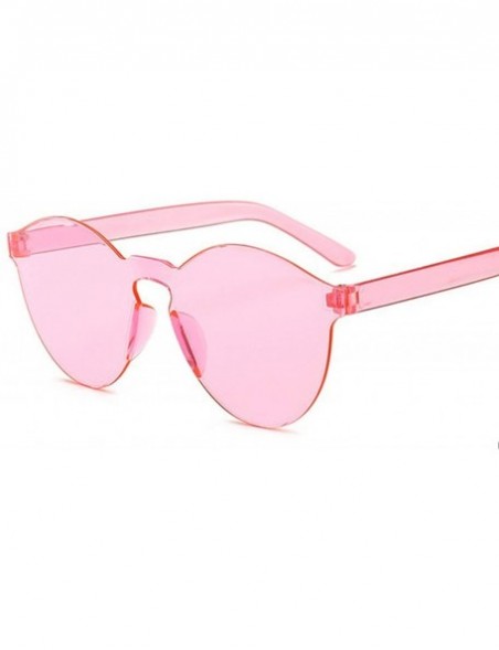 Round Fashion RimlVintage Round Mirror Sunglasses Women Luxury Design Yellow Sun Glasses Oculos - Red - CX197Y7WK67 $19.85