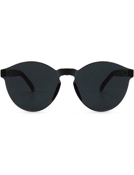 Round Fashion RimlVintage Round Mirror Sunglasses Women Luxury Design Yellow Sun Glasses Oculos - Red - CX197Y7WK67 $19.85