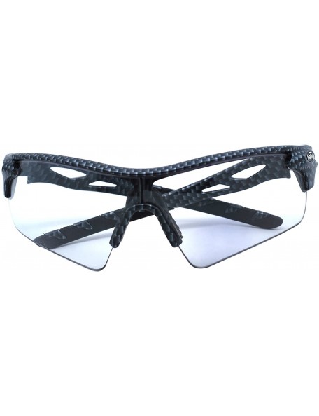 Sport Sports Sunglasses for Men-UV400 Photochromic Lens Transition Glasses-Unbreakable and Flexible TR90 Frame - Orange - CW1...