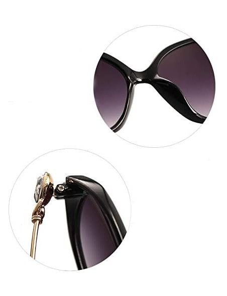 Round Women's Sunglasses Polarized Glasses Vintage Sun Glasses for Men Women Driving UV Protection - Style2 - CW18RQEHIQC $7.67