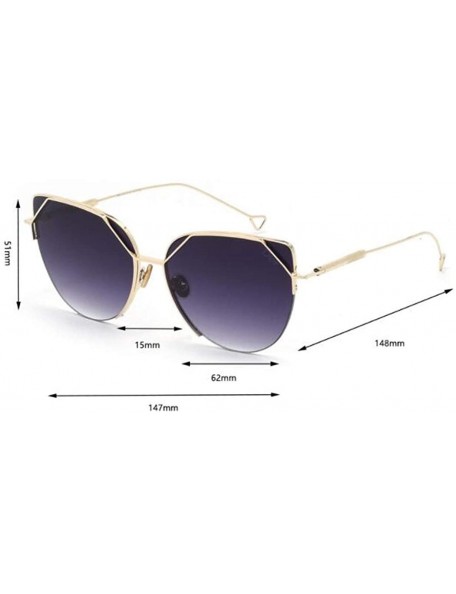 Cat Eye Fashion sunglasses cat eyes cat ears metal sunglasses women - D - CN18SMXOEGD $35.17