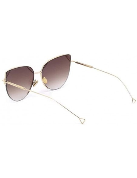 Cat Eye Fashion sunglasses cat eyes cat ears metal sunglasses women - D - CN18SMXOEGD $35.17