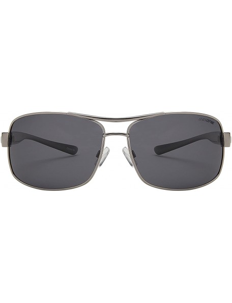 Aviator Men Oversized Aviator Sunglasses Polarized - UV 400 Protection- Classic Style - Silver + Smoke - C418GLWS8R9 $12.21