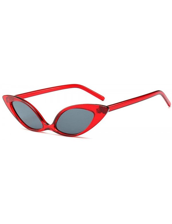 Butterfly Arrival Butterfly Sunglasses Designer Eyeglasses - Clear&red Gray - CY18N97X6TO $9.51