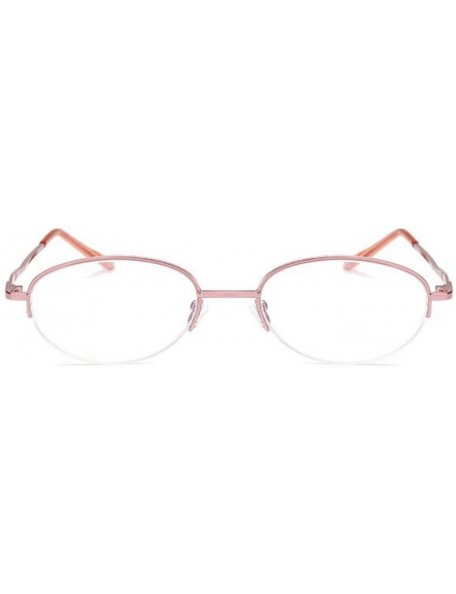 Rimless Folding Reading Glasses Ladies Fashion Metal 1.0 to 4.0 - Pink Ordinary - CQ18E7MXZHC $20.25