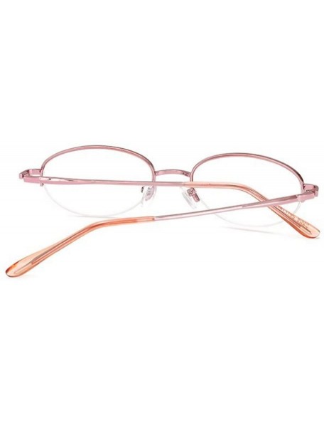 Rimless Folding Reading Glasses Ladies Fashion Metal 1.0 to 4.0 - Pink Ordinary - CQ18E7MXZHC $20.25