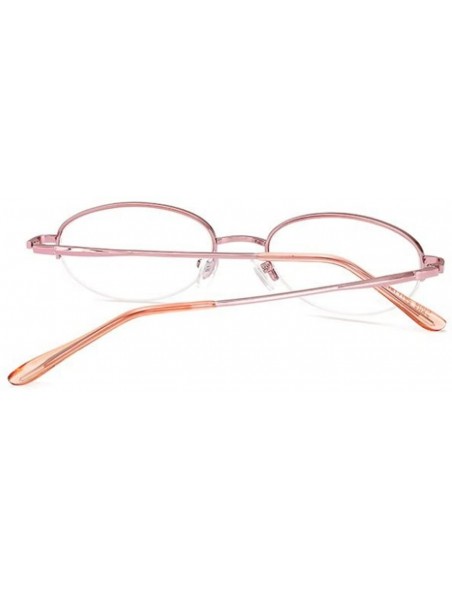 Rimless Folding Reading Glasses Ladies Fashion Metal 1.0 to 4.0 - Pink Ordinary - CQ18E7MXZHC $20.25