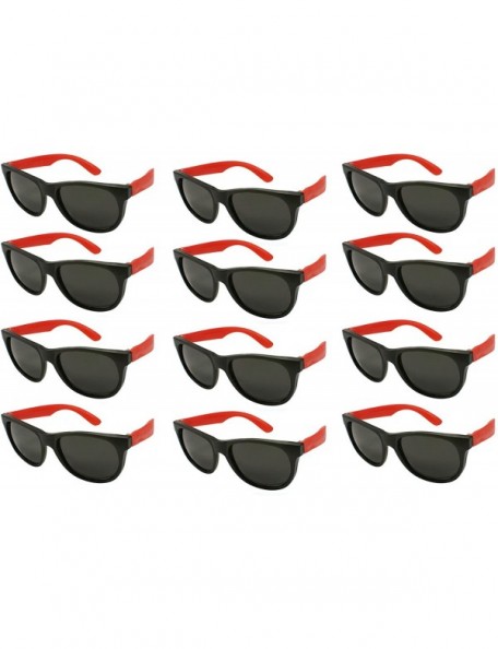 Sport 12 Pack 80's Style Neon Party Sunglasses Adult/Kid Size with CPSIA certified-Lead(Pb) Content Free - C6129IDIGW5 $12.63