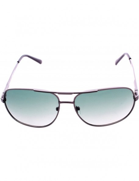 Aviator Square Aviator Metal Sunglasses - Black Frame - CM12HSCQHAF $11.73