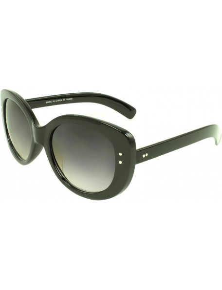 Oval Oval Sunglasses - Black - C011FEPWNJT $6.73