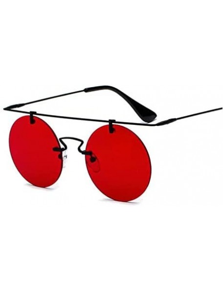 Rectangular Fashion Men Women Designer Glasses Classic Round Rimless Steampunk Sunglasses Vintage Eyewear - C2 - CG18Y48ZOXA ...