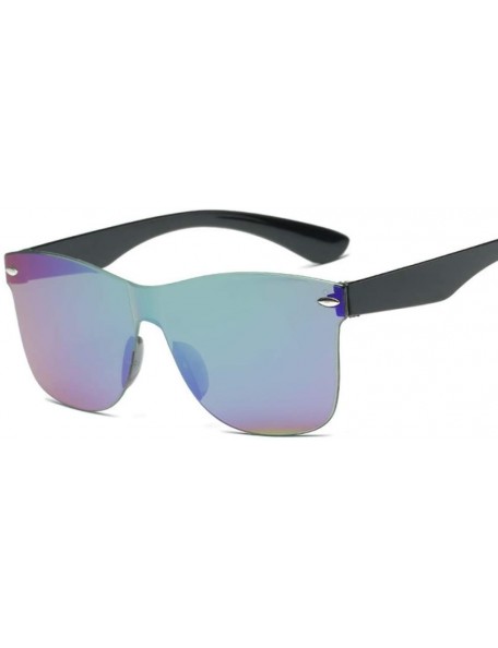 Rimless SunglassesTransparent Women Vintage Colorful Retro Fashion Rimless Sun Glasses Womens Brand Eyewear UV400 - 4 - CN18R...