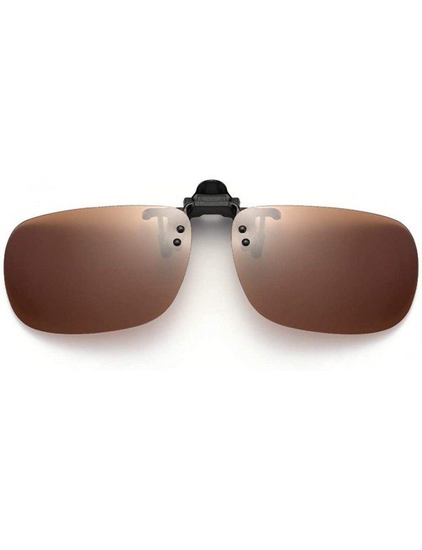 Oversized Polarized Clip On Sunglasses Over Prescription Glasses for Men Women Shades for Glasses - 1pcs-brown - CW18QHWCQ6C ...
