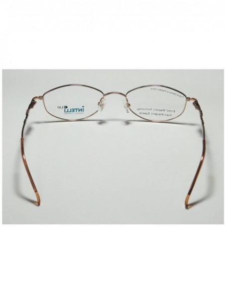Rectangular Intelli Clip 749 Womens/Ladies Sunglass Lens Clip-Ons Crystals Spring Hinges Eyeglasses/Eyewear - Rose Gold - CJ1...
