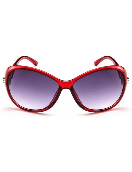Oval Vintage Polarized Oval shape Sunglasses for Women Classic Designer Style UV400 Protection Frame - CW1960RZ678 $14.33