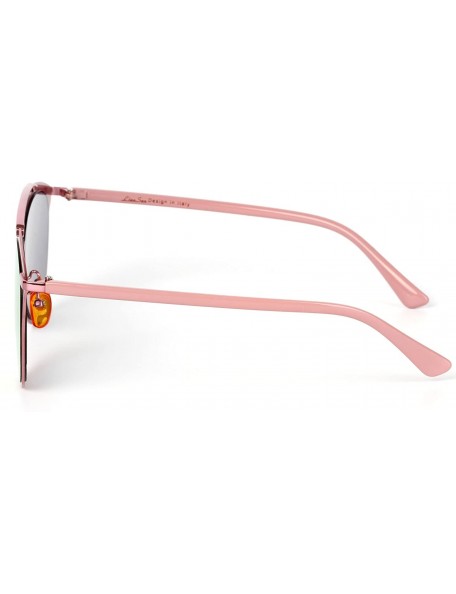 Aviator Fashion Women Full Metal Round Circle Mirror Driver Aviator Sunglasses 2012 - Pink - C112HP3HMUH $26.26