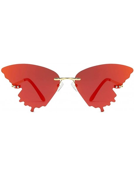 Wrap Fashion Sunglasses Vintage Frameless - C-a - C5190C7067S $10.49