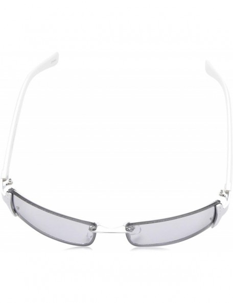 Shield Rectangular Sunglasses - Silver - 65 mm - CQ18NGAMD65 $18.64
