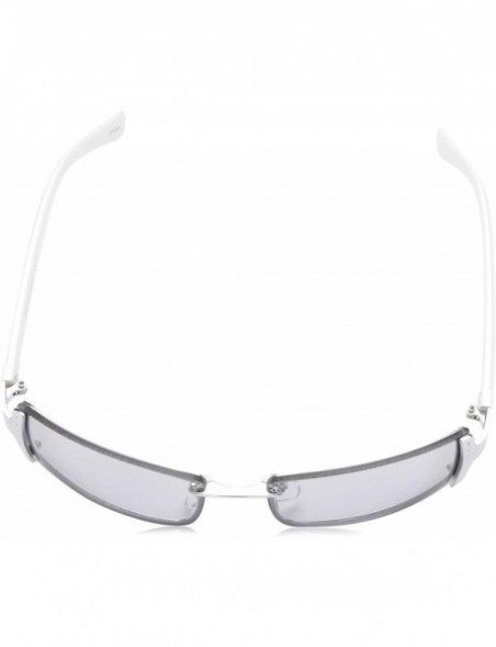 Shield Rectangular Sunglasses - Silver - 65 mm - CQ18NGAMD65 $18.64