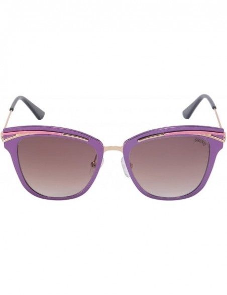 Butterfly Women's Sunglasses UV400 Protection Aluminum Frame Anti-glare Beach Glasses-S71014 - Purple - CW18QKAKCMK $7.30