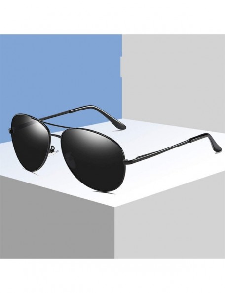 Sport New Pilot Polarized Men Sunglasses Fashion Ladies Glasses UV400 Oval Metal Frame Sports Driving - C2 - C0198AGRS4I $25.25
