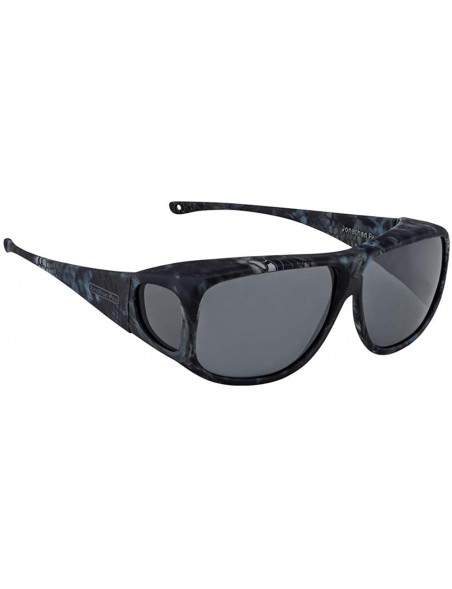 Square Jonathan Paul Fitovers XL Aviator Kryptek Neptune Polarvue Grey Lens Sunglasses - CF18Q8SCCKI $64.00