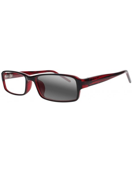 Rectangular Men Women Rectangular Bifocal Reading Glasses Transition Photochromic Anti-UV Reader - Red - CL18XHATCRD $20.88