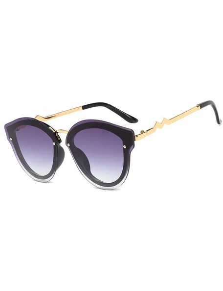 Aviator Women's Fashion Sunglasses- Cat Eyes Sunglasses Pilots Frameless Gradient Sunglasses - A - CL18RTSW0LC $45.02