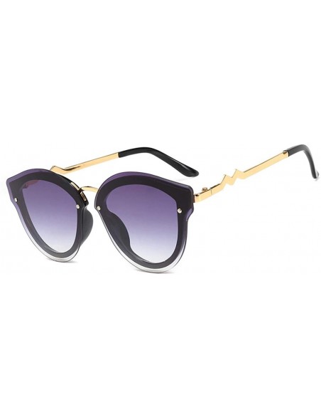 Aviator Women's Fashion Sunglasses- Cat Eyes Sunglasses Pilots Frameless Gradient Sunglasses - A - CL18RTSW0LC $45.02