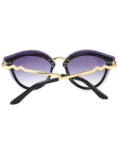 Aviator Women's Fashion Sunglasses- Cat Eyes Sunglasses Pilots Frameless Gradient Sunglasses - A - CL18RTSW0LC $45.02