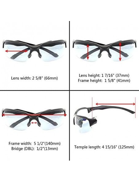 Wrap Sport Bifocal Sunglasses Half Frame Outdoor Readingglasses Men And Women - Brown - CG18C3A7T64 $8.45