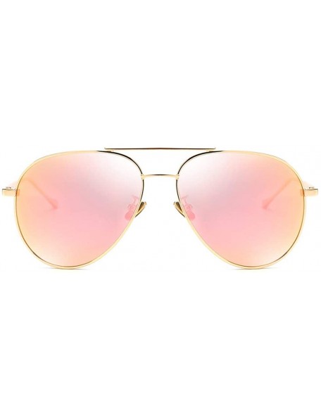 Aviator aviator Polarized sunglasses for men women fishing driving sunglasses uv protection - Pink - CX18WO4A3AE $17.33