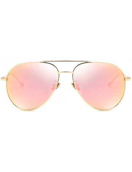 Aviator aviator Polarized sunglasses for men women fishing driving sunglasses uv protection - Pink - CX18WO4A3AE $17.33