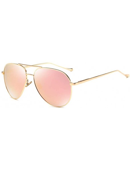 Aviator aviator Polarized sunglasses for men women fishing driving sunglasses uv protection - Pink - CX18WO4A3AE $17.33