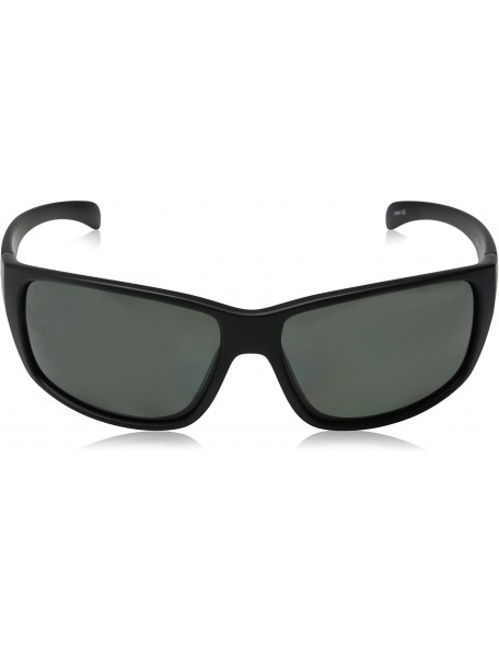 Sport Milestone Polarized Sunglass with Polycarbonate Lens - Matte Black Frame/Gray - CR11TSIAFTR $24.35