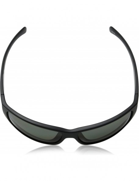 Sport Milestone Polarized Sunglass with Polycarbonate Lens - Matte Black Frame/Gray - CR11TSIAFTR $24.35