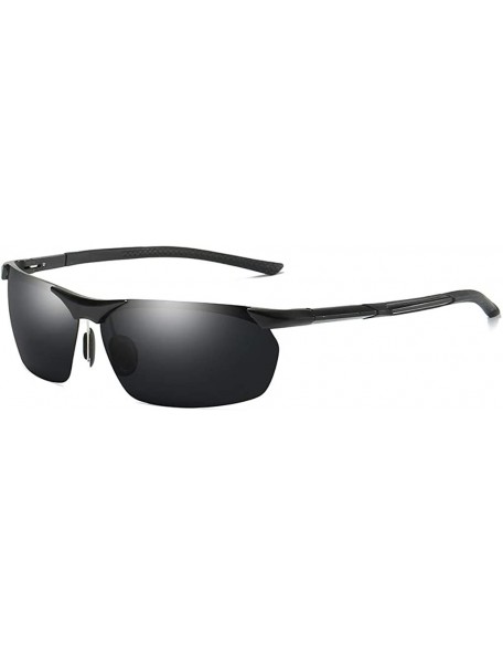 Aviator Sunglasses Polarized Protection Running Unbreakable - Black - C718W3C7HRY $29.22