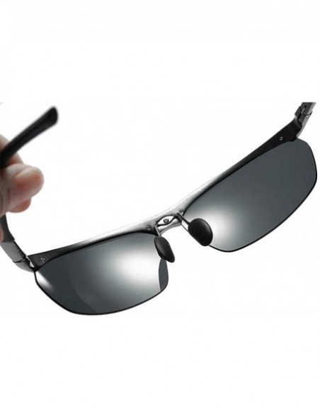 Aviator Sunglasses Polarized Protection Running Unbreakable - Black - C718W3C7HRY $29.22