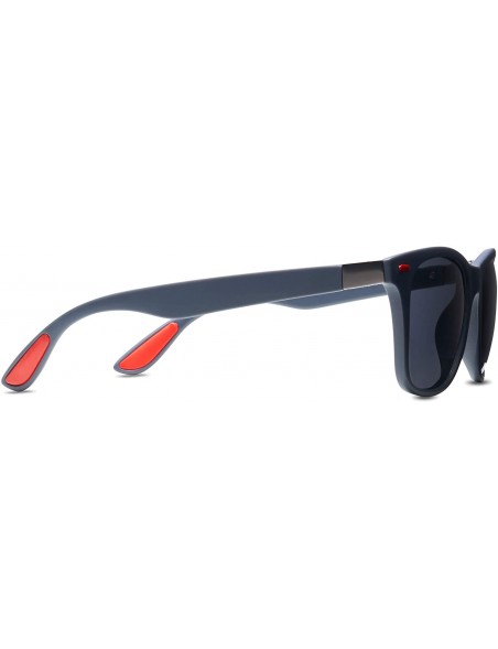 Shield Derek Mens Ultra Lightweight Polarized Sunglasses 100% UV 400 Protection - Gray - CB18ZG3IUZW $14.85