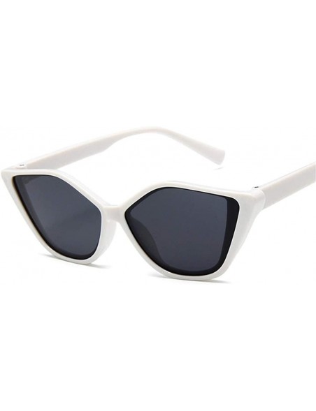 Cat Eye New Vintage Black Cat Eye Sunglasses Women Mirror Small Frame Cateye Sun Glasses For Female Shades UV400 - C4 - C1198...