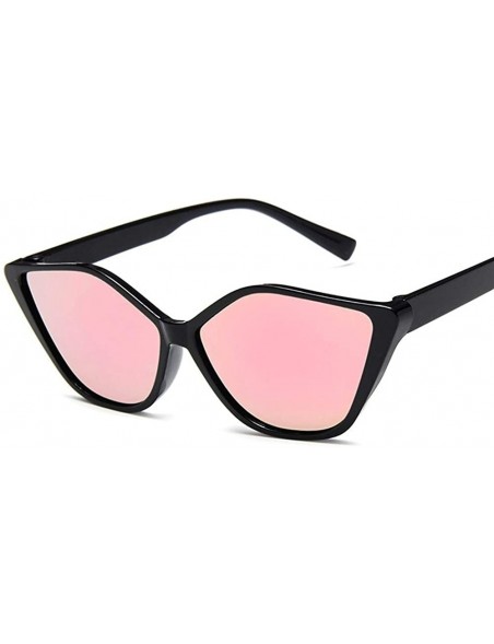 Cat Eye New Vintage Black Cat Eye Sunglasses Women Mirror Small Frame Cateye Sun Glasses For Female Shades UV400 - C4 - C1198...