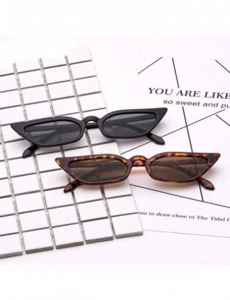 Aviator New Cat Eye Sunglasses Boutique Fashion Small Box Glasses Popular C1 - C2 - CA18YNDDA76 $11.86