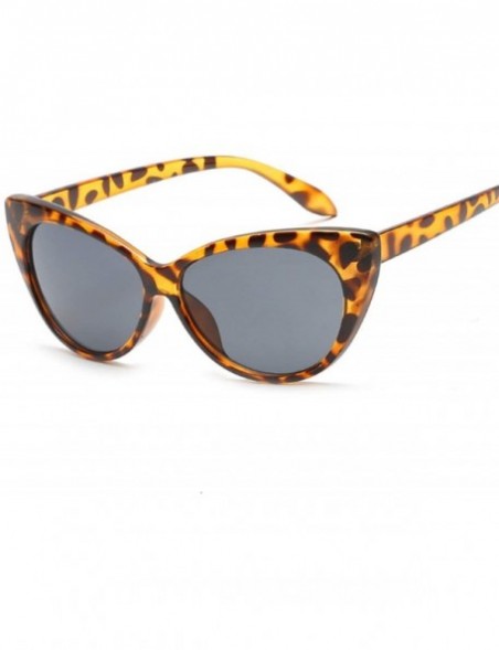 Cat Eye Small Classic Women Sunglasses Vintage Luxury Plastic Cat Eye Sun Glasses UV400 Fashion - White Trans - CR1985IZUL7 $...